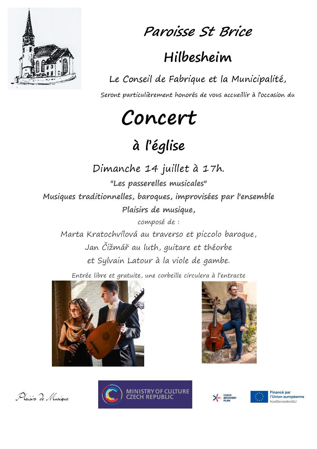 Affiche concert 14 juillet