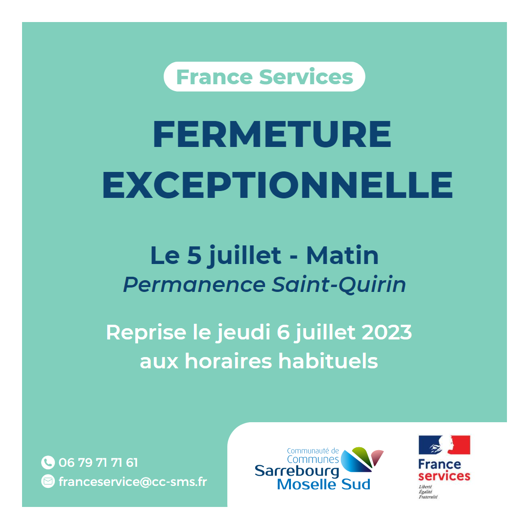 Post facebook fermeture exceptionnelle france services