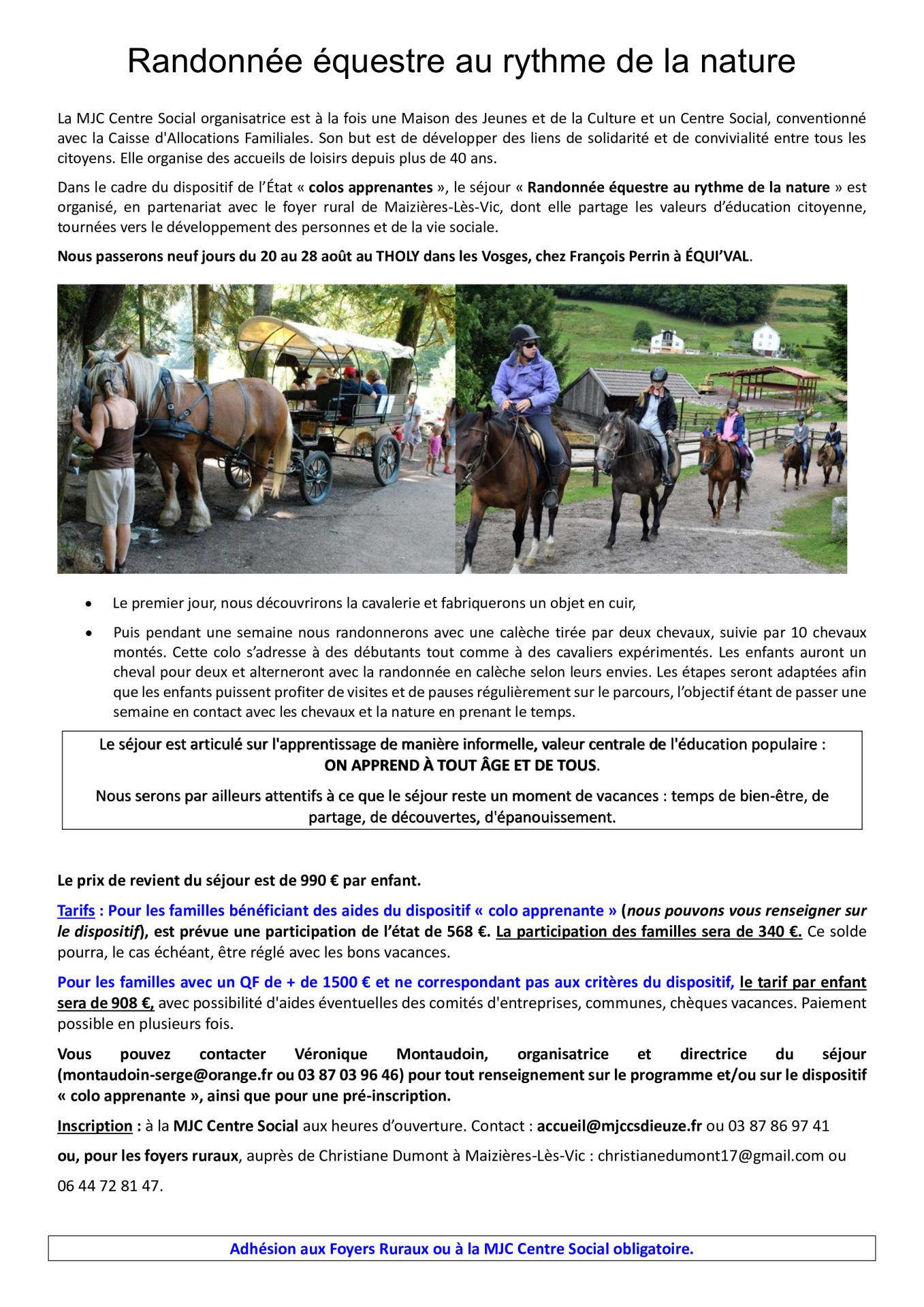 Tract verso equitation